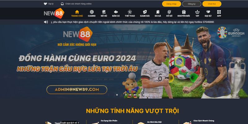 Giới thiệu sân chơi cá cược uy tín New88